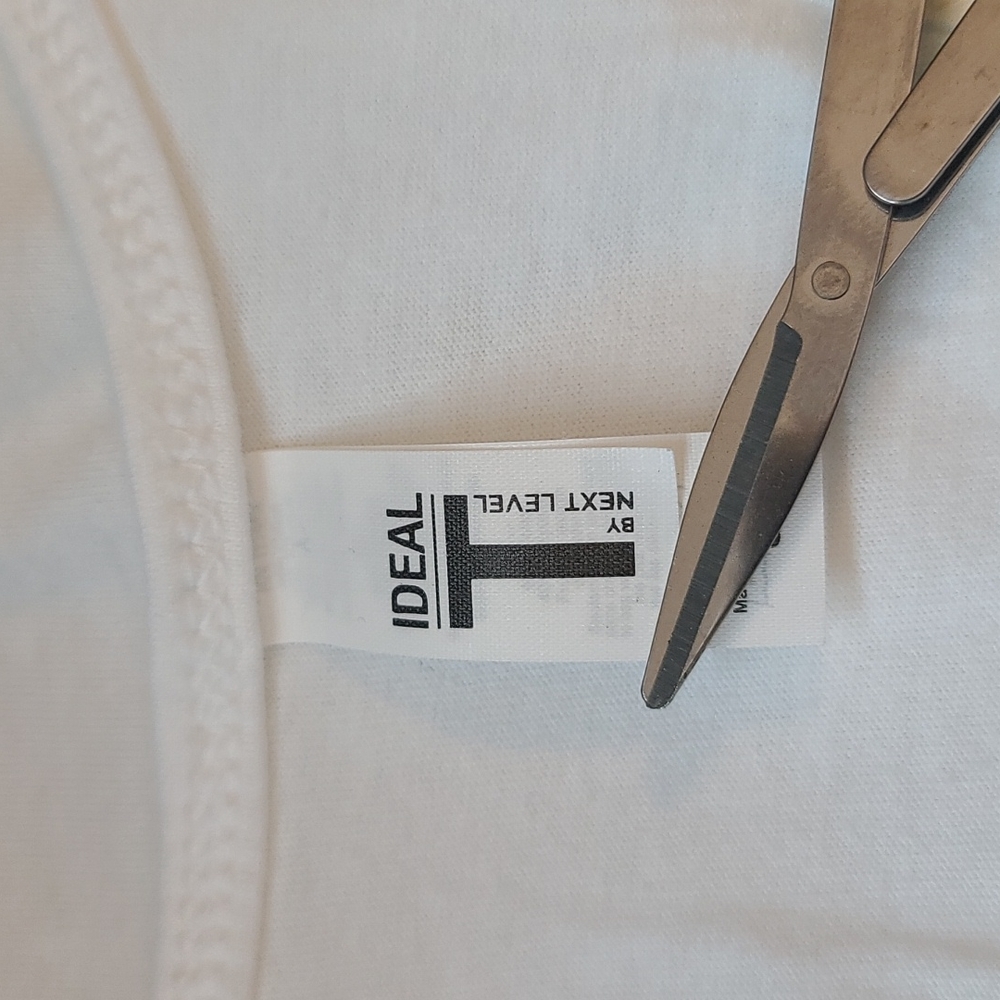 NWOT Next Level White Tank Top - Picture 7 of 8